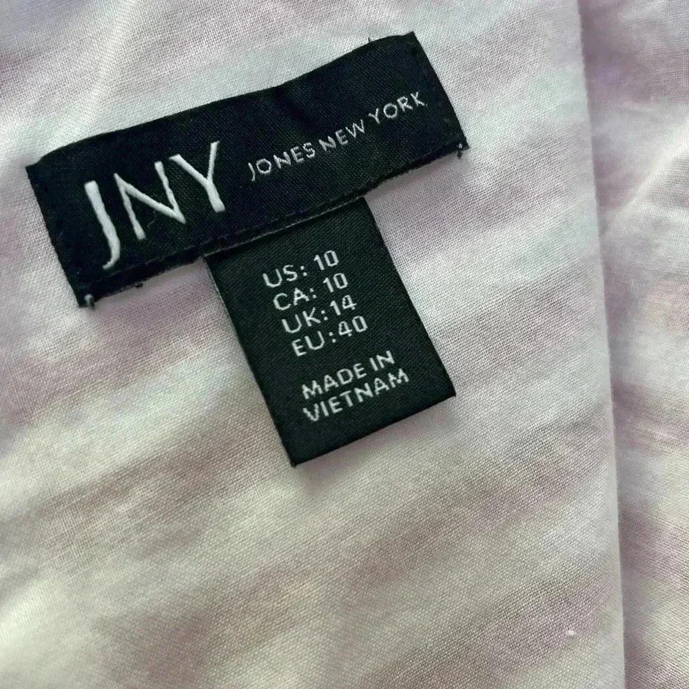JNY Jones New York Dress Size 10 100%Cotton with Pockets - Picture 5 of 13